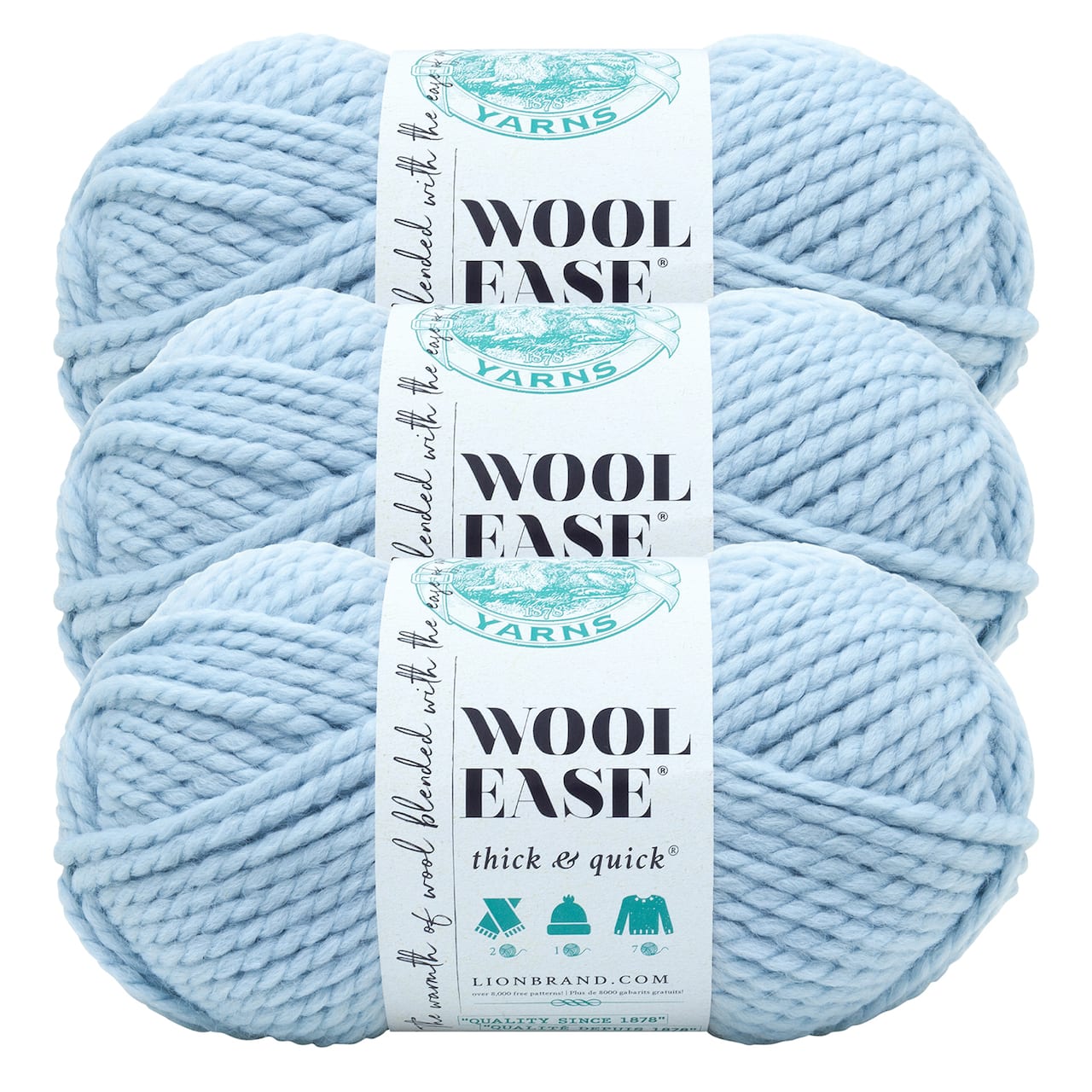 3 Pack Lion Brand® Wool-Ease Thick & Quick Yarn
